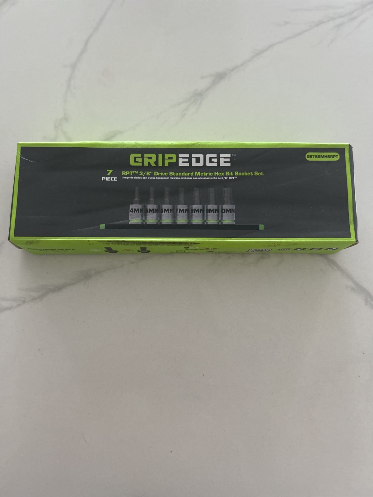 GRIPEDGE GE7BSSESRPT 7PC 3/8 DR Socket Extractor Set