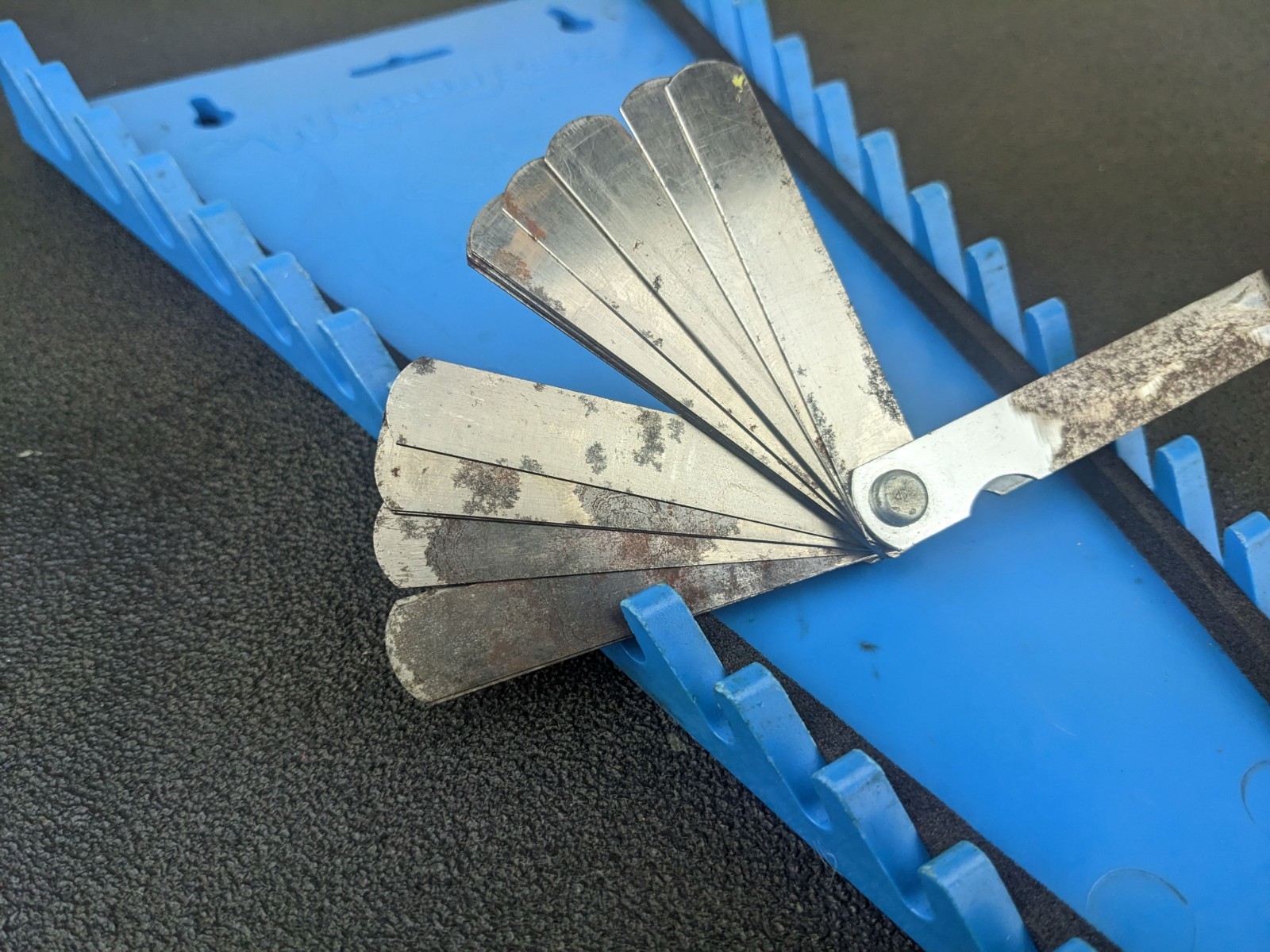 #bl568 Blue Point FB325A Feeler Gauge Set 25 Blades Inches SAE Metric USA