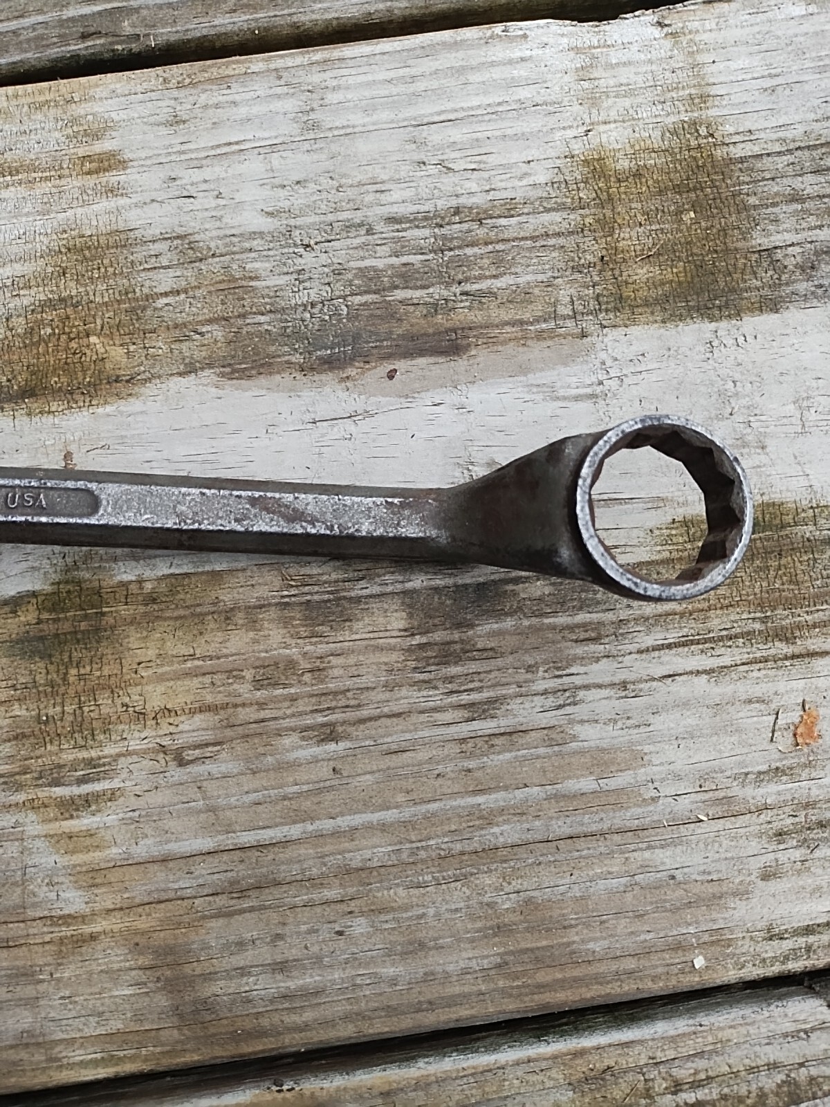 Vintage Tru Fit 3006 Lectrolite 15/16″ & 1″ Double Box End Wrench Offset (0009)