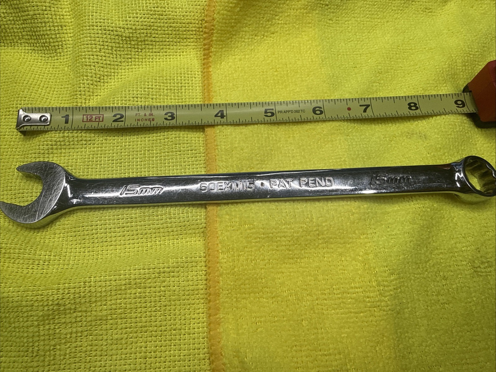 Snap-On Tools SOEXM15 15mm Metric 12 Point Flank Drive Plus Combination Wrench