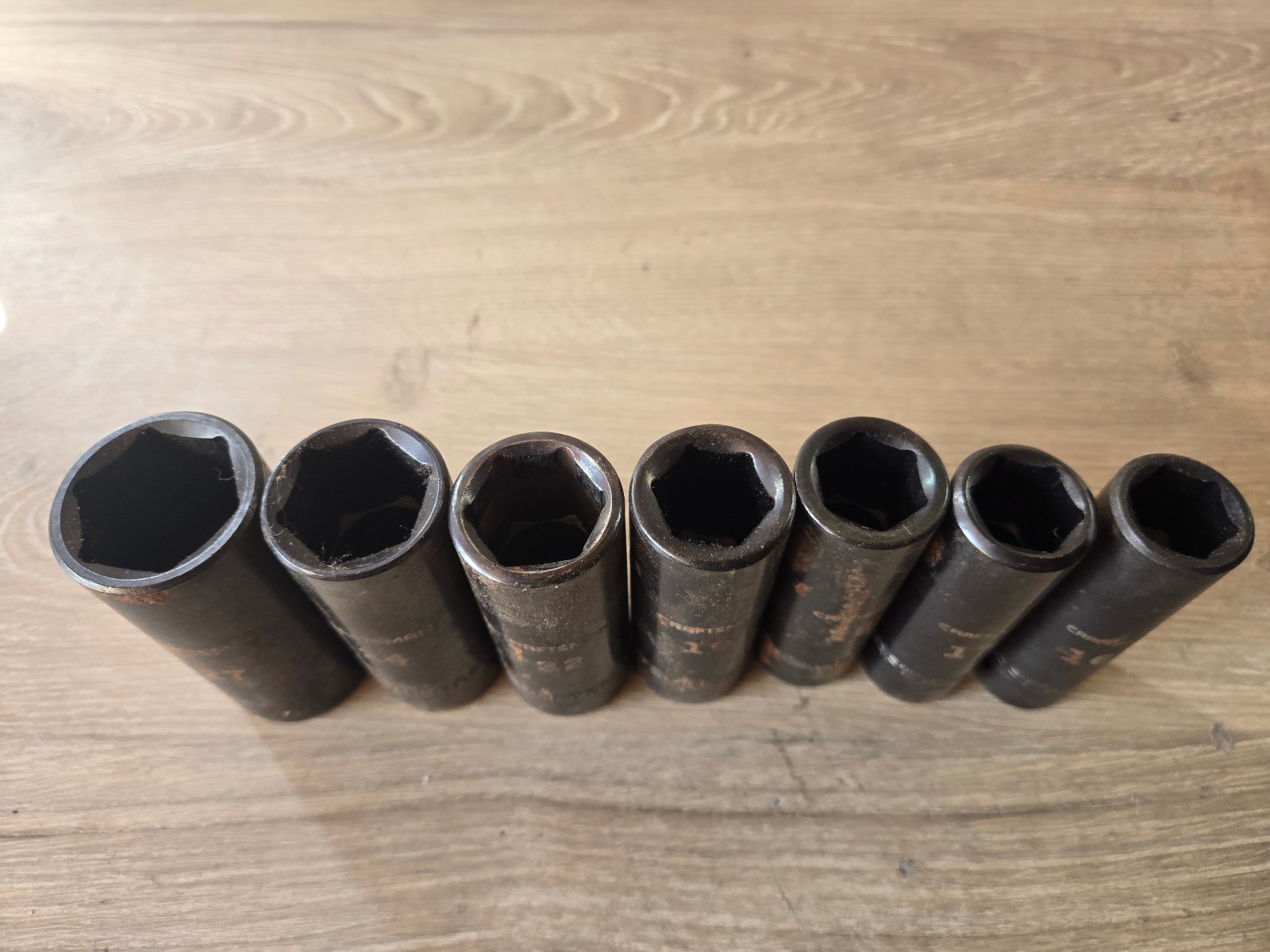 Craftsman 1/2″ Drive Metric Deep Impact Socket Lot 6-Pt (7 Pcs) 16mm – 27mm