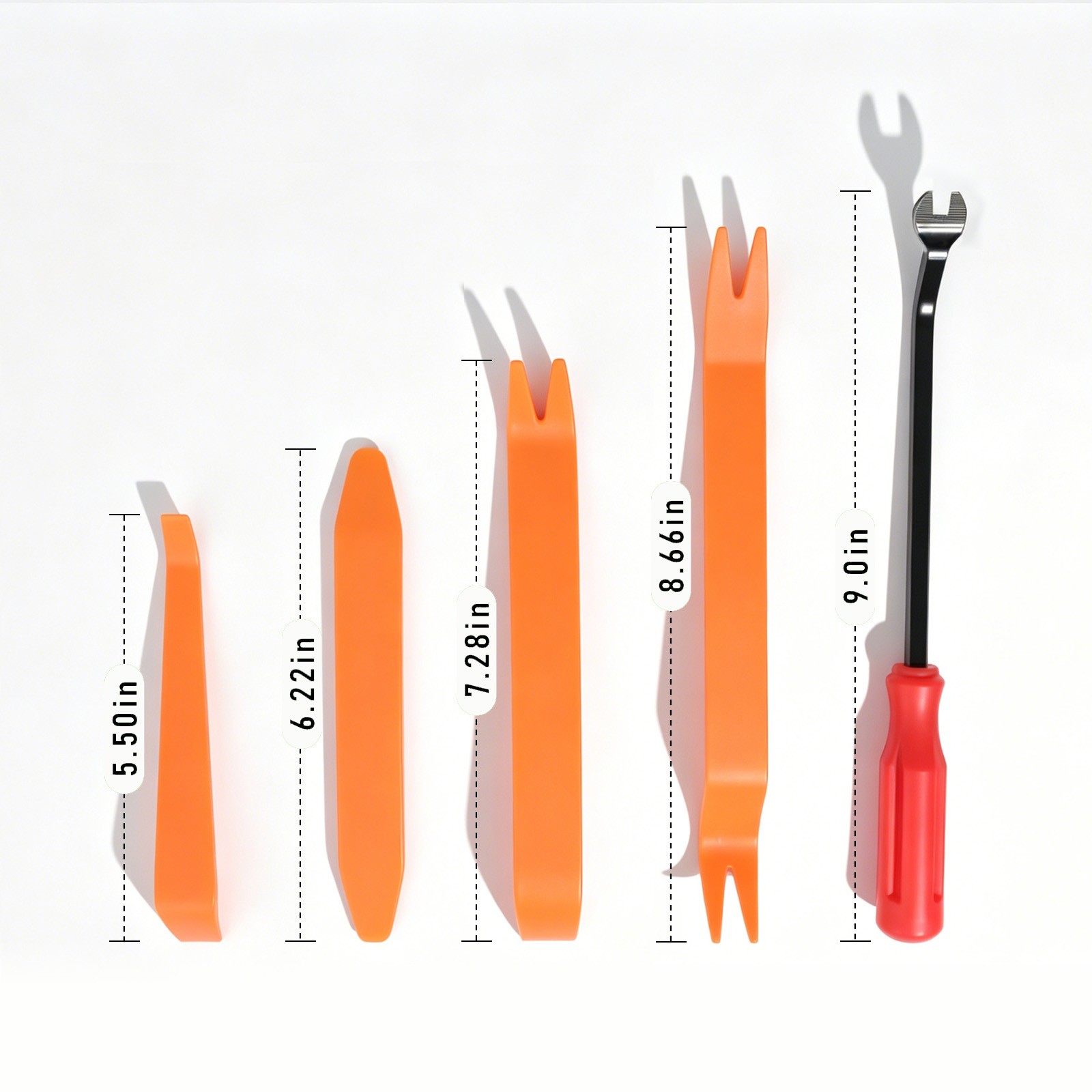 5pcs Car Door Trim Removal Tool Pry Panel Dash Radio Body Clip Installer Kit Set