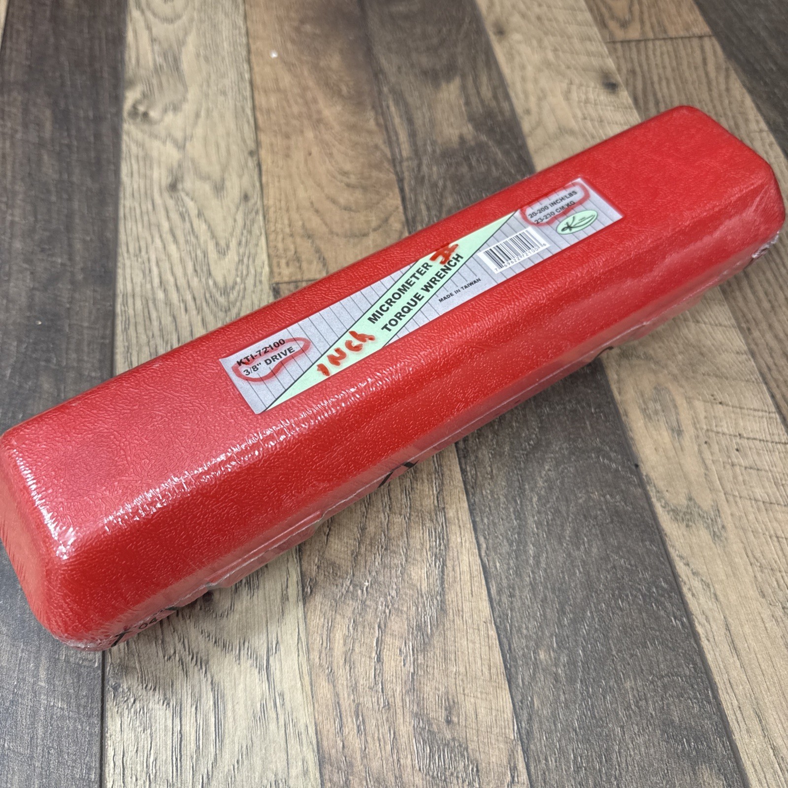 K Tool International KTI-72100 3/8” Drove Micrometer Torque Wrench 20-200 In/lb