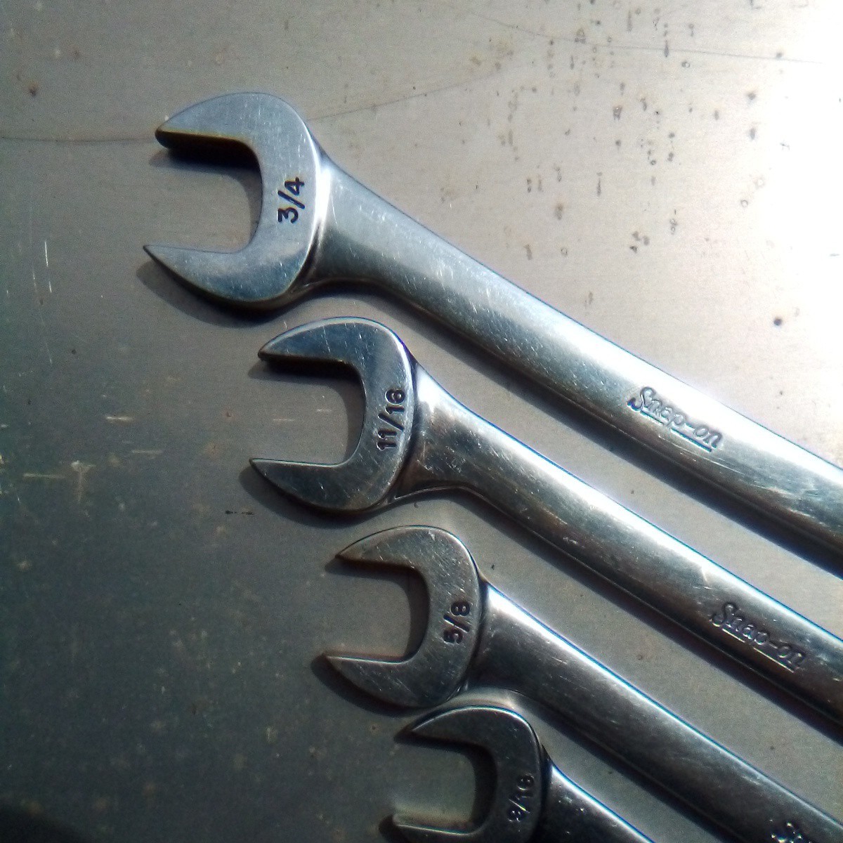 Snap On Tools SAE Four-way Angle Wrench 7 Piece Set VS 807 Lot 1020