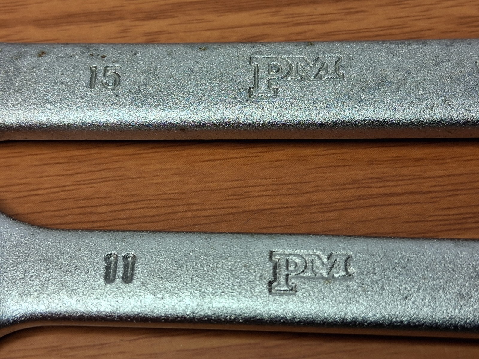 Popular Mechanics METRIC Open End CR-V Wrench Set 10mm, 11mm, 14mm, 15mm