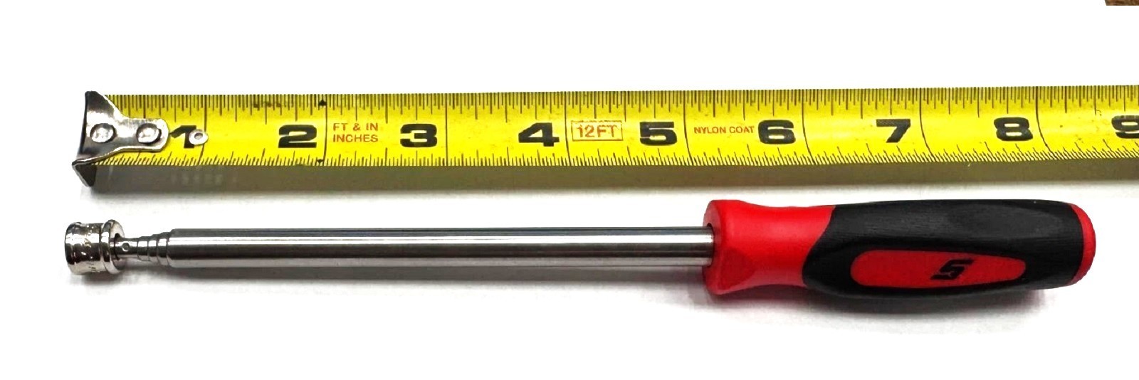 NEW* Snap-on MAGNETIC PICK UP TOOL 2 lbs PTM2 RED EXTENDS TO 26 1/2″ *NEW STYLE*