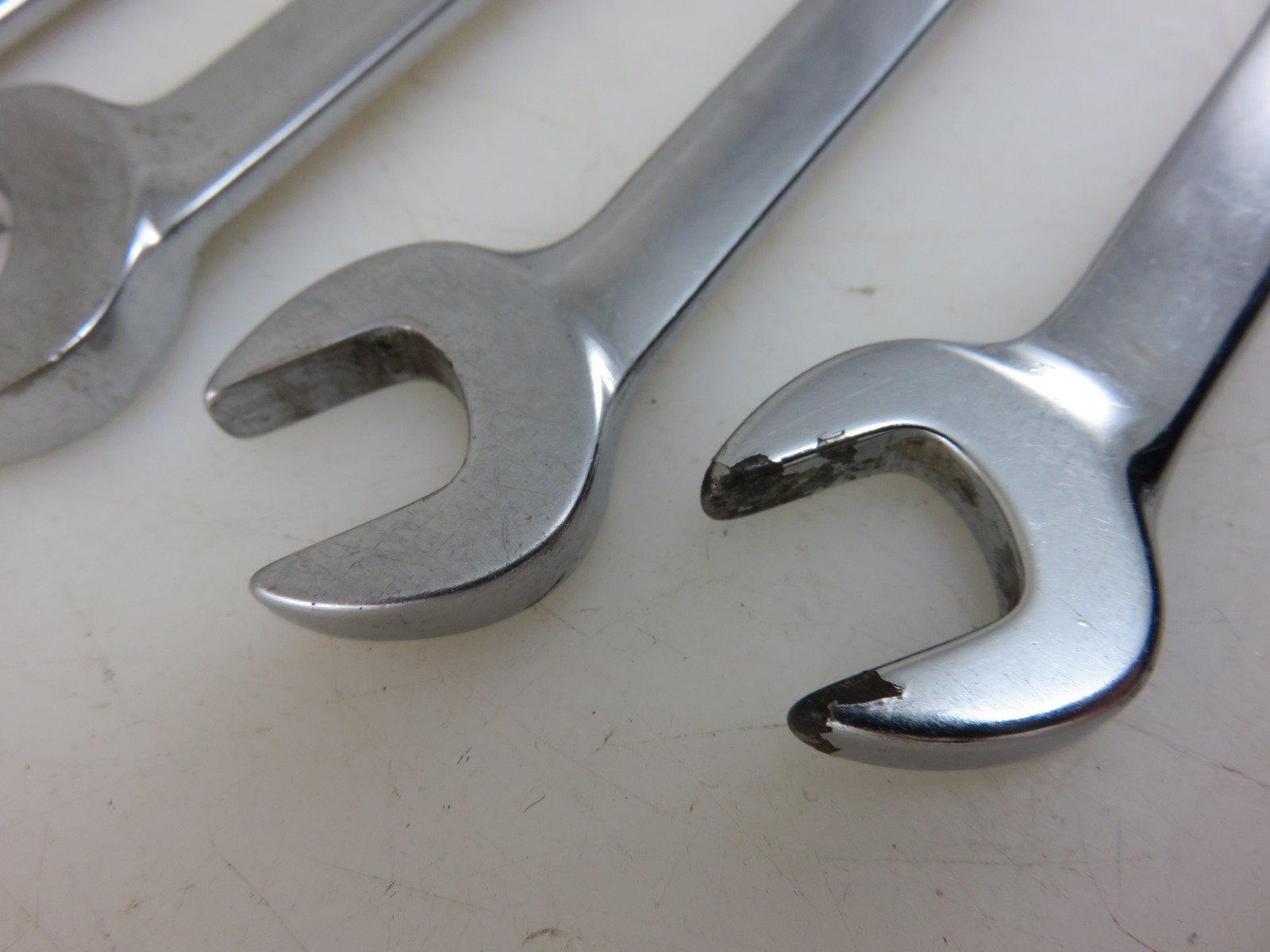 Snap-On VSM Series 4-Way Angle Open End Wrench 4pc Set 11mm, 12mm, 15mm, 17mm
