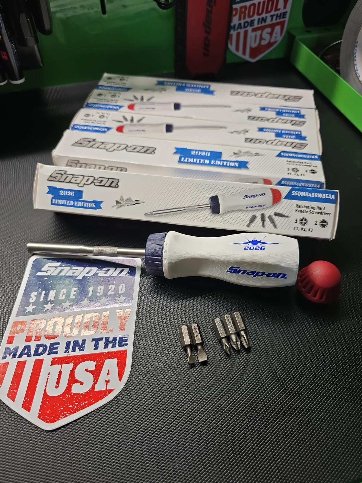 SNAP-ON TOOLS USA☆250 OSHKOSH EAA Airshow2026RatchetingScrewdriver SSDMR4BRWBEAA