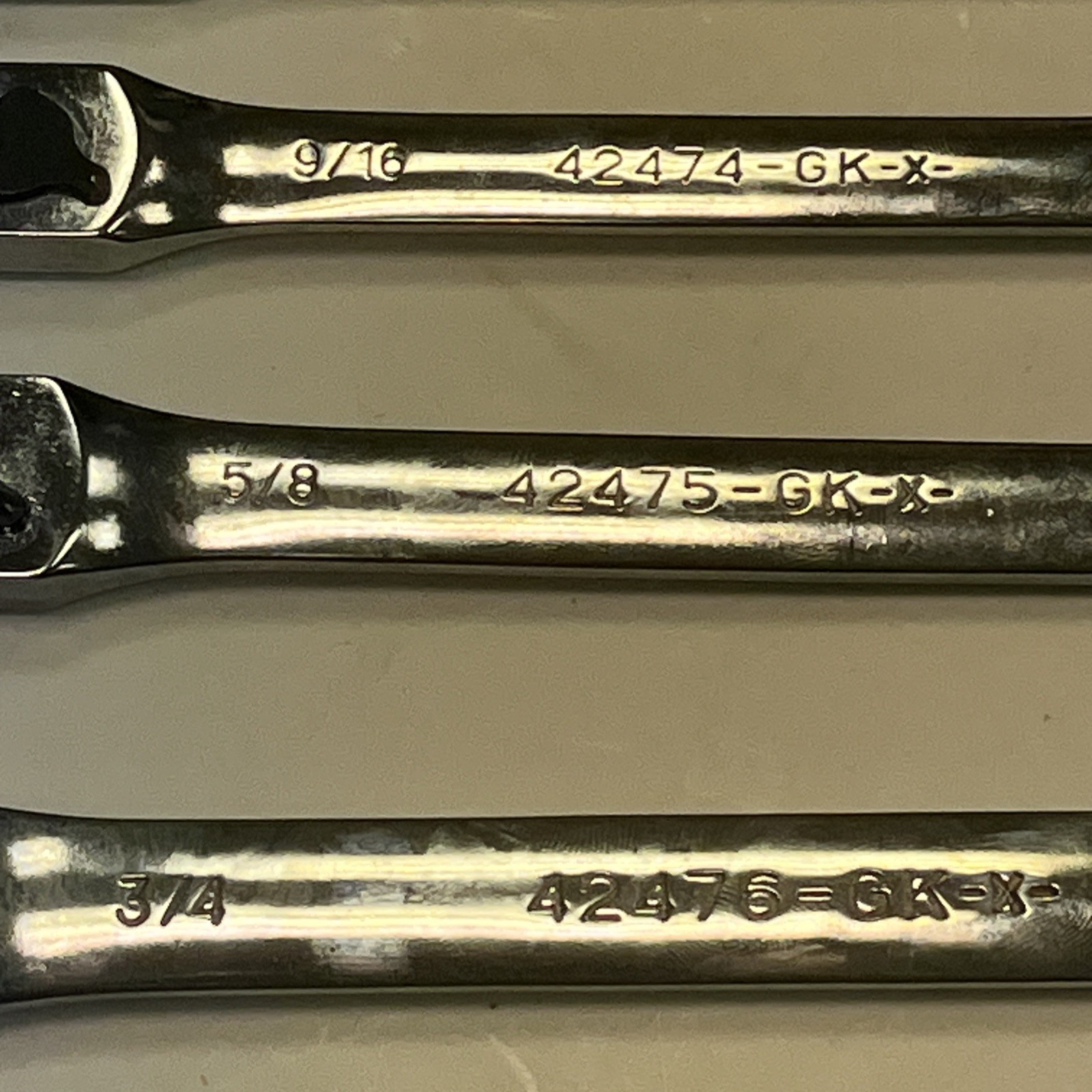 Craftsman 7pc SAE Locking Flex Ratcheting Wrench Set 42400 Sears Tools USA