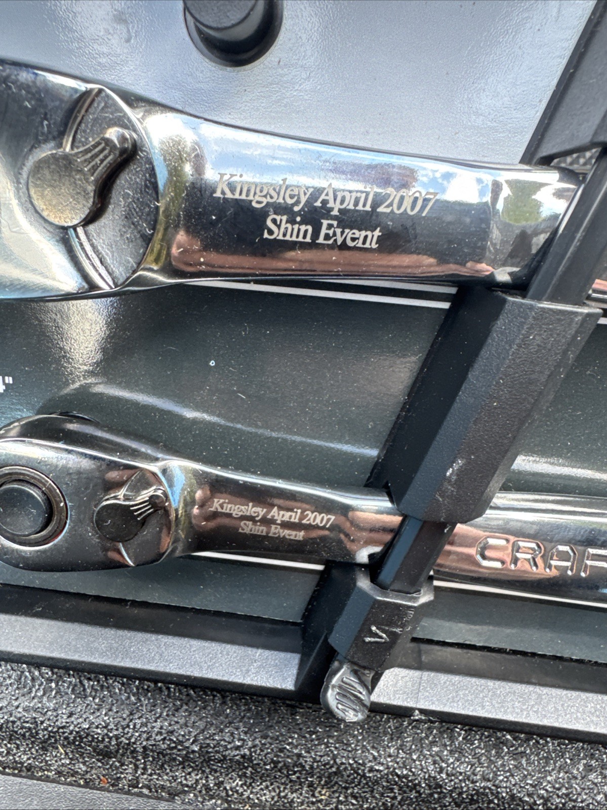 Rare Sears Craftsman USA Nos 3pc Thin Profile Ratchet Set 44993 80 Year Anniv