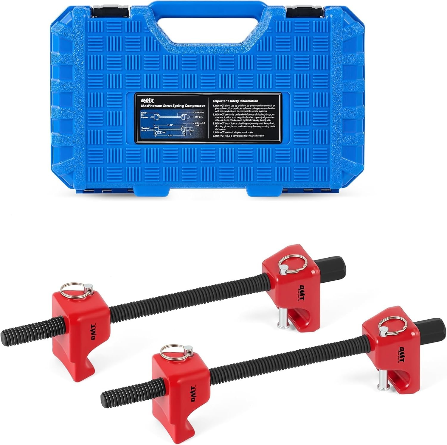 2pc Spring Compressor Set Heavy Duty Coil Strut Car Truck Suspension Tools