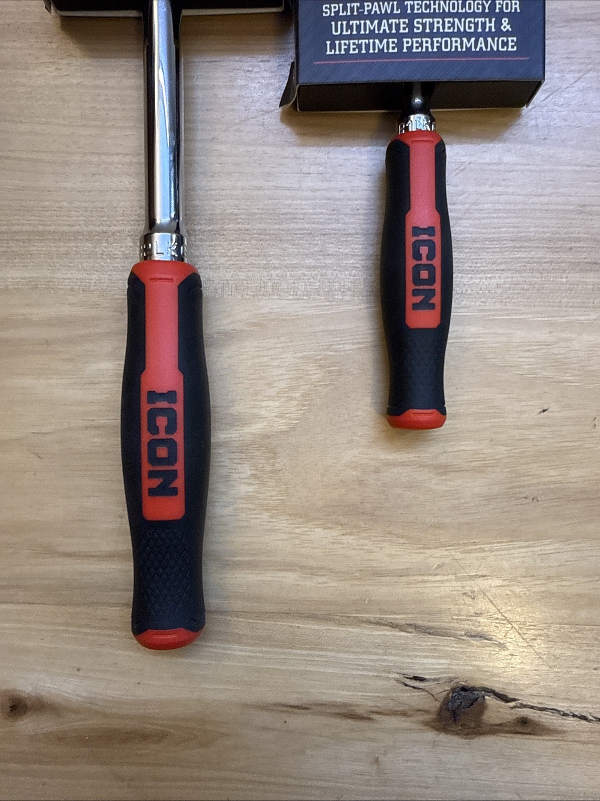 Icon G2 Ratchets 1/4” 9” R1LKG Flex Head , 3/8 Drive R2LKG 14” Locking Flex Head