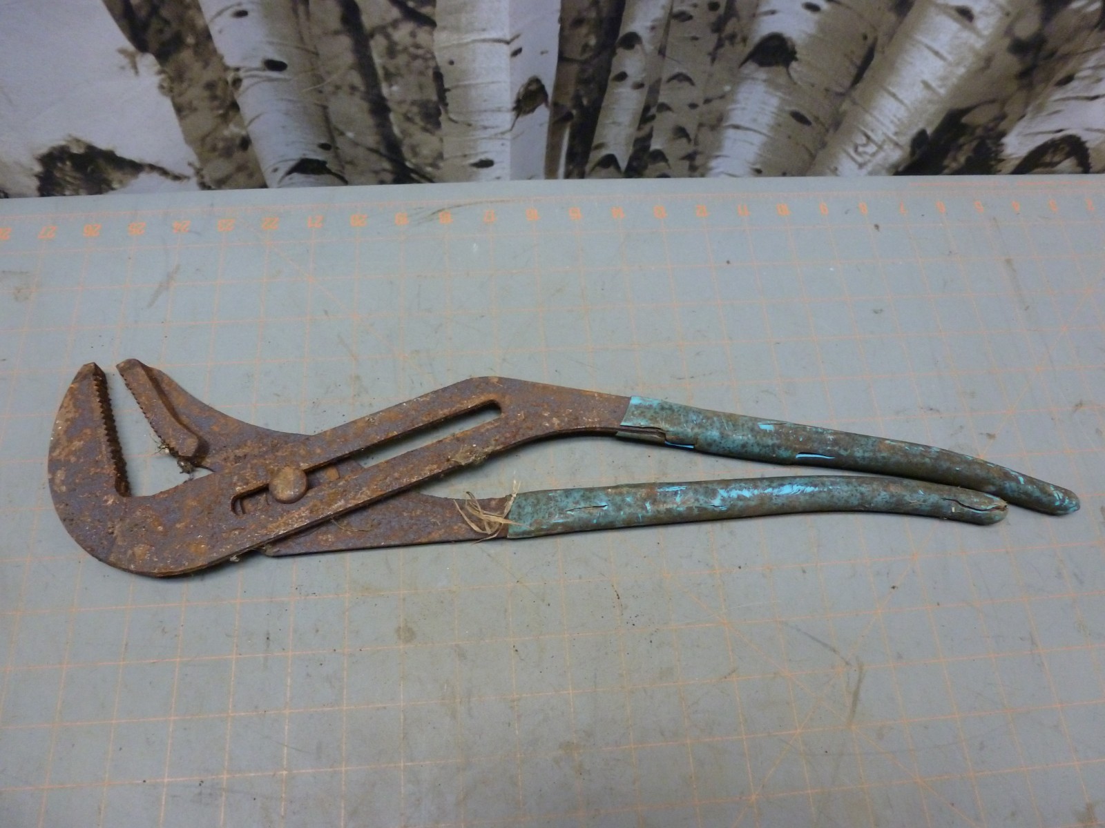 RUSTY! Channellock 480 20″ Huge Straight Jaw Tongue & Groove Pliers -USA MADE