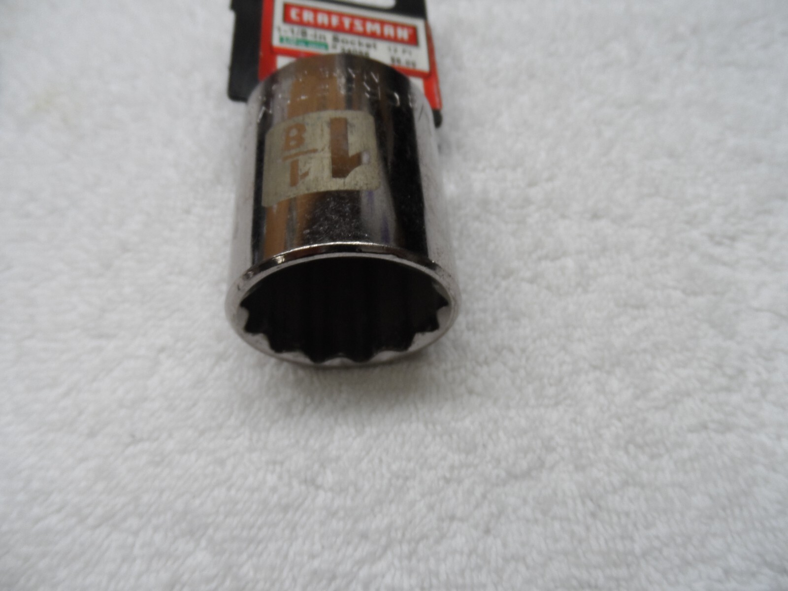 Craftsman 1/2″ Drive Standard SAE Socket, 1-1/8″ laser 12 pt USA NIP – PN 34056
