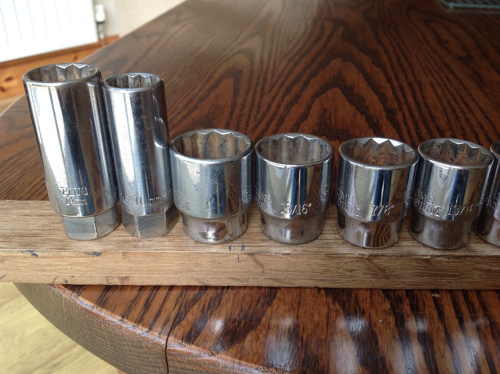 12 Draper Expert AF Sockets With 1/2″Drive 1″ to 7/16″ & 2 Spark Plug Sockets.