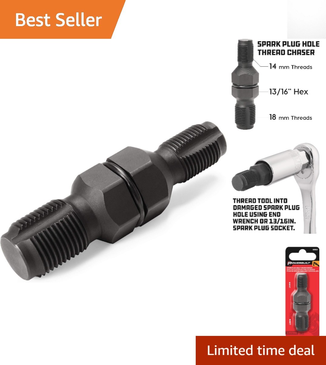 14mm & 18mm Spark Plug Thread Restoration Tool – Professional Quality – 648422