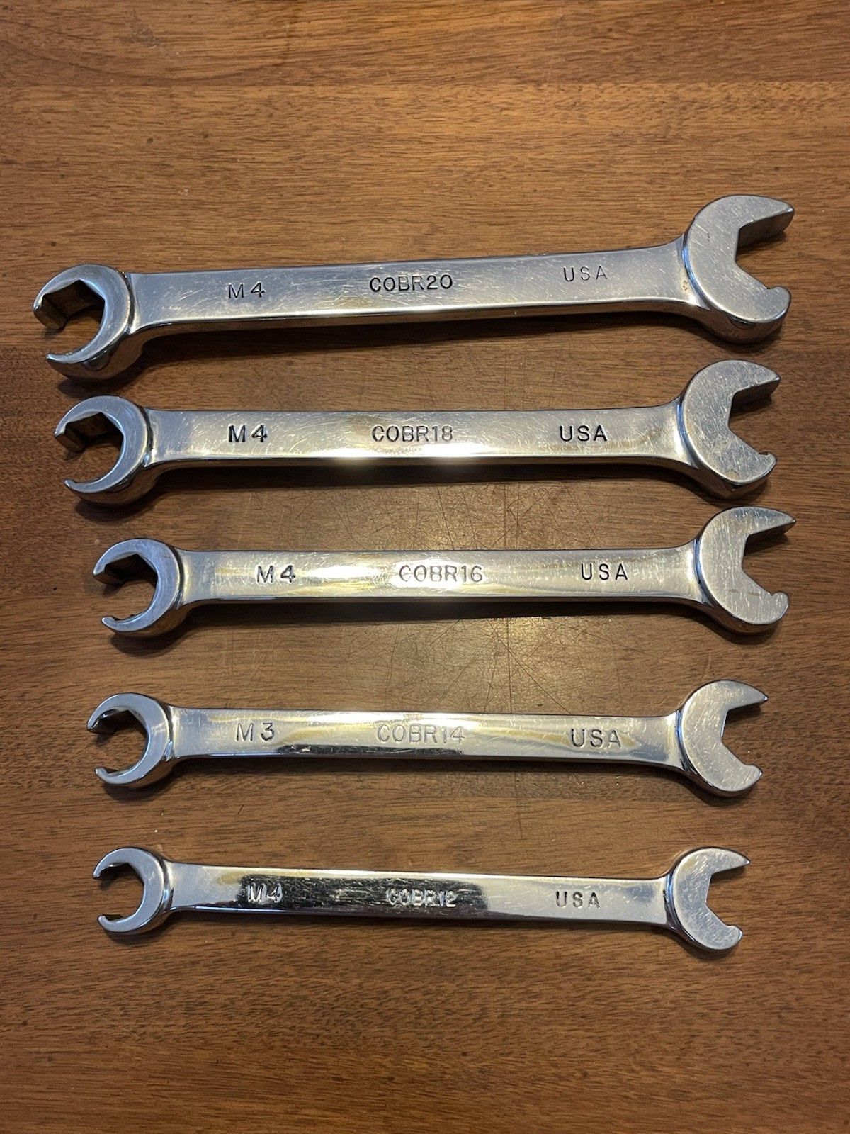 Mac Tools COBR12-COBR20 SAE 3/8″-5/8″ Flare Nut /Speed Open End Wrench USA