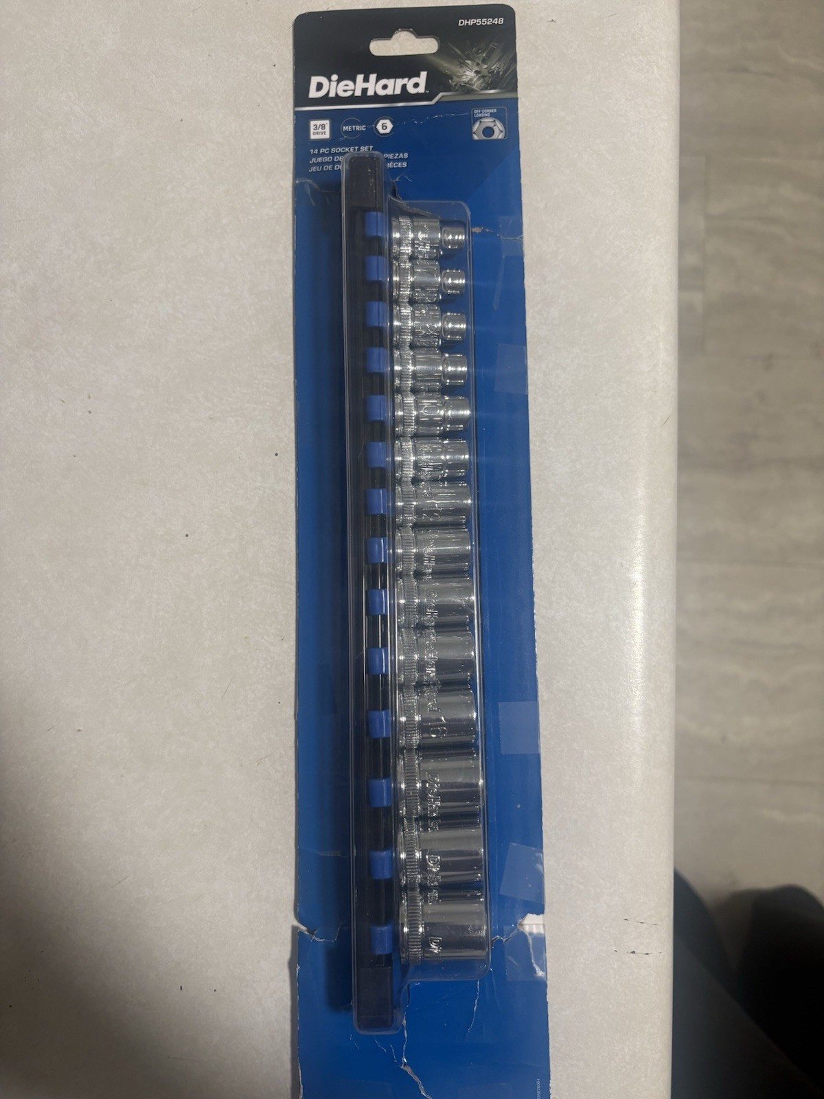 DieHard 3/8” Drive 14 Piece Socket Set 6 Point Metric DHP55248