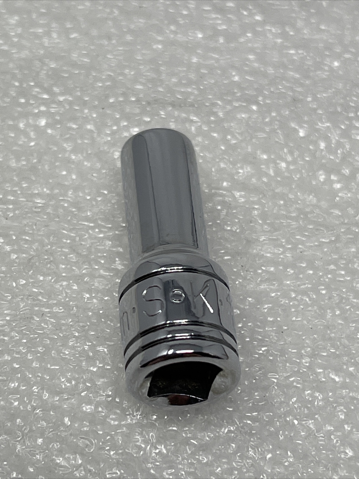 5.5mm SK Hand Tools 1/4″ Drive, 6 Point, Semi-Deep Metric Chrome Socket, 41675