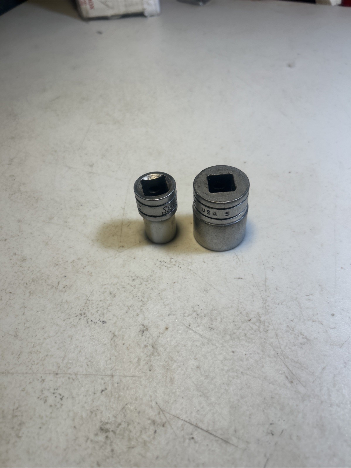 Snap On – Lot Of 2 Shallow Sockets, 1/2” Drive,6pt, (1/2” TW161)(7/8” TW281)