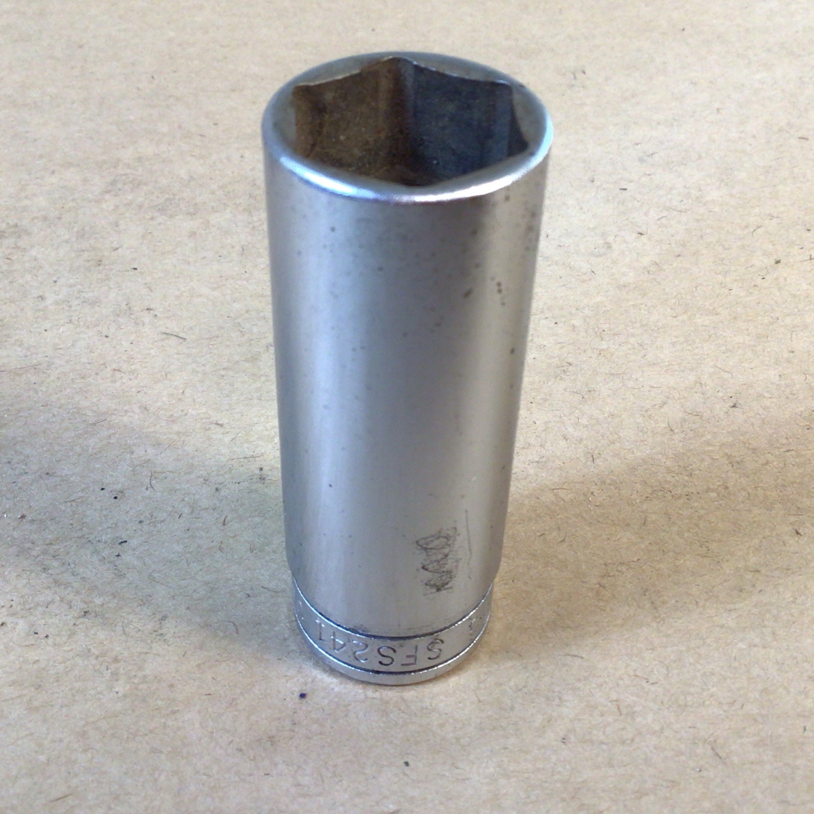 Snap on SFS241 3/8″ Drive 6 Point SAE 3/4 Deep Chrome Socket USA