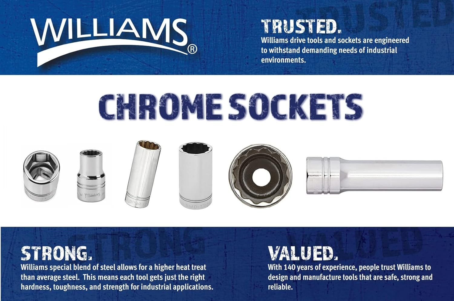 JHWM-604 1/4-Inch Drive Shallow SAE Socket 1/8-Inch Size, High-Polished Chrom…