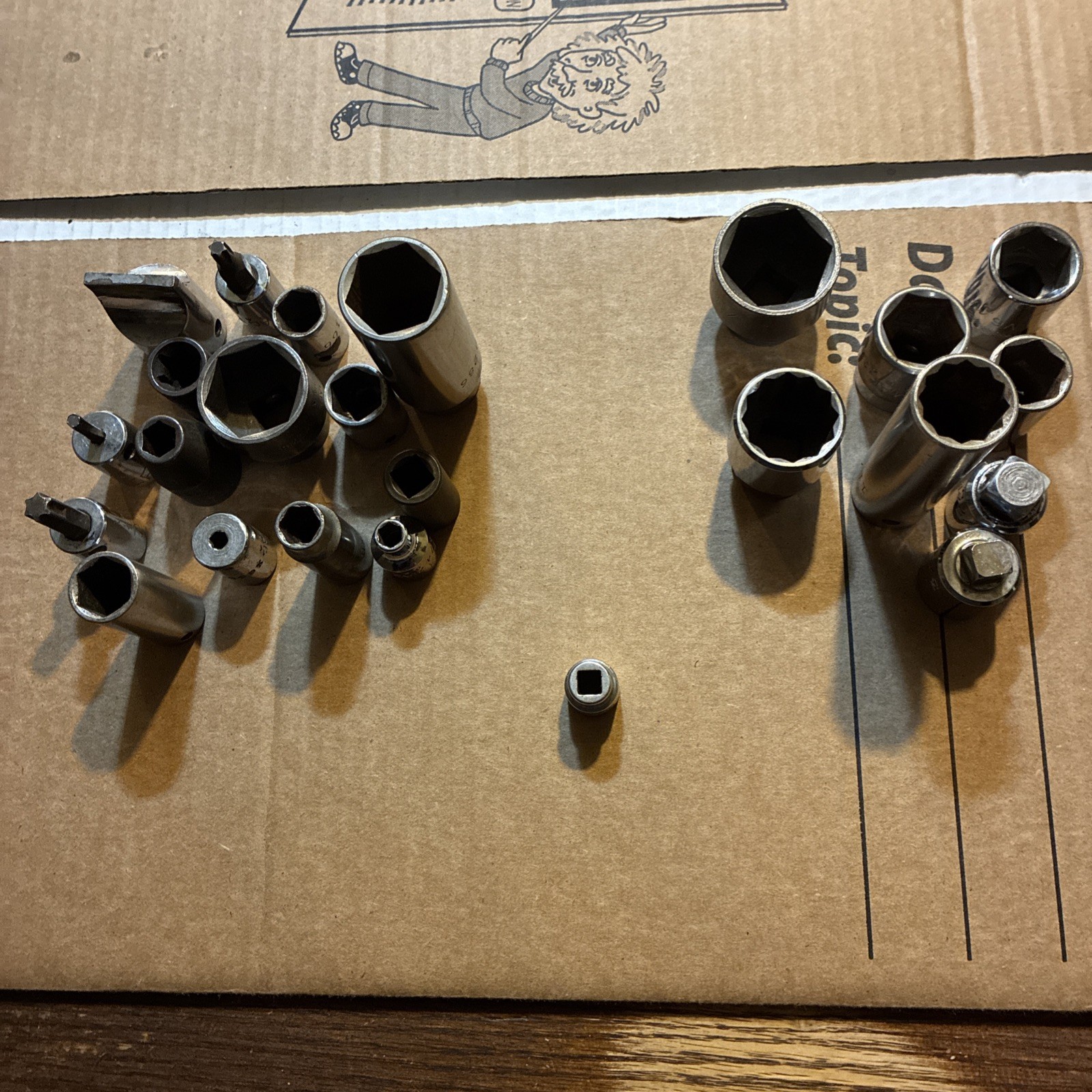 Lot of 24 Mac Tools 1/4”, 3/8”, 1/2” 6 Point Shallow/Deep Regular/Impact Sockets