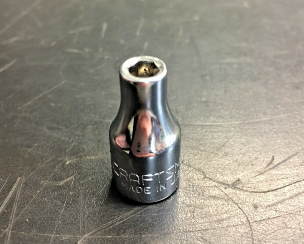 Craftman 5/32, -V-43481 Socket, 1/4 Drive, 6 POINT, USA