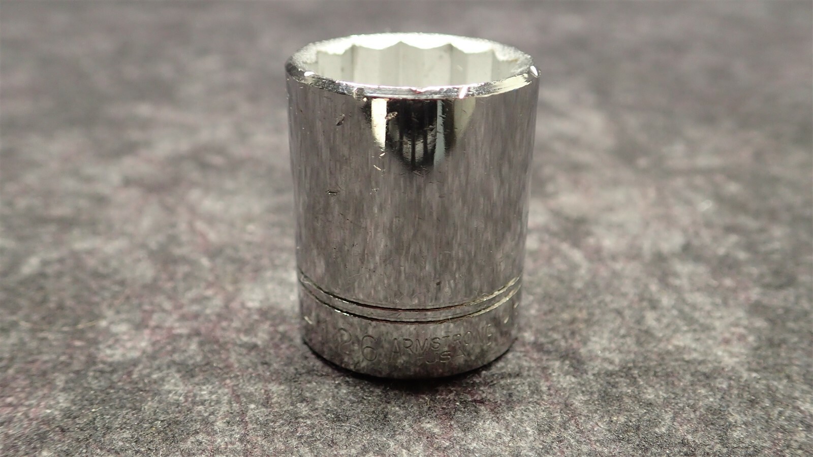 ARMSTRONG 3/8″ Drive, 13/16″ Standard Hand Socket, 12 Pts Chrome 11-126 BN101