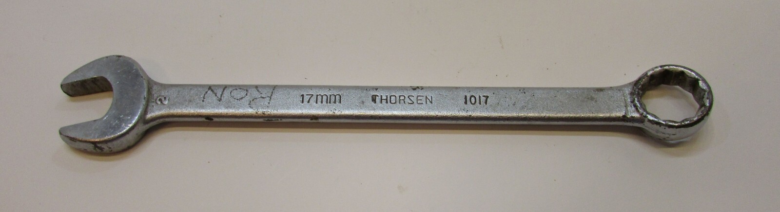 Vintage Thorsen 17mm Open Box End Combination Wrench 1017 FREE S/H