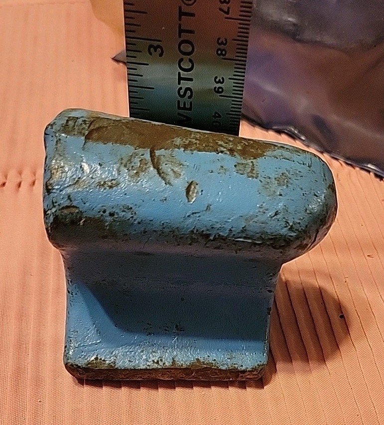Vintage Metal Small Curved Auto Body Dolly Anvil Dent Body Repair