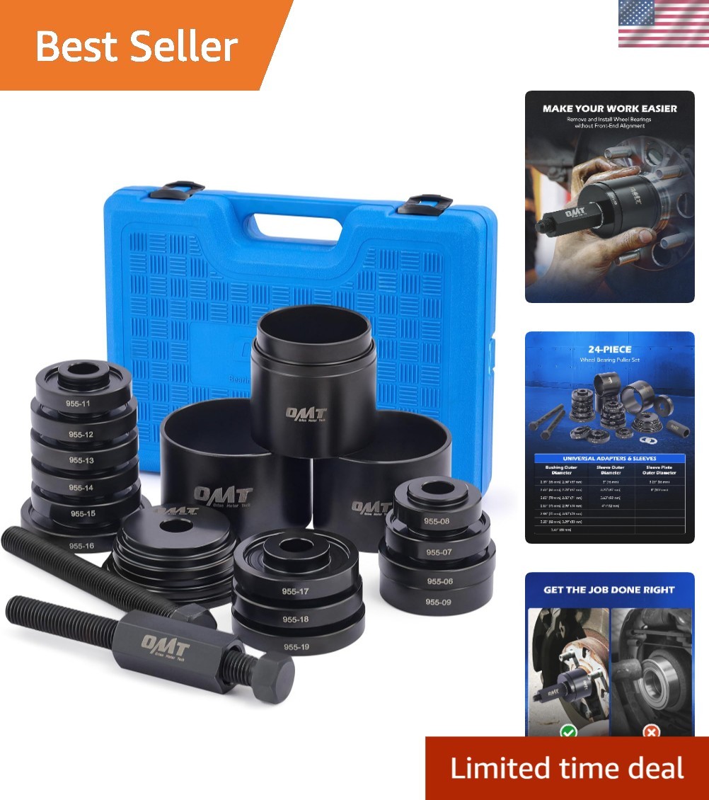 Wheel Bearing Press Kit 24pc for Front Wheel Drive Removal & Installation