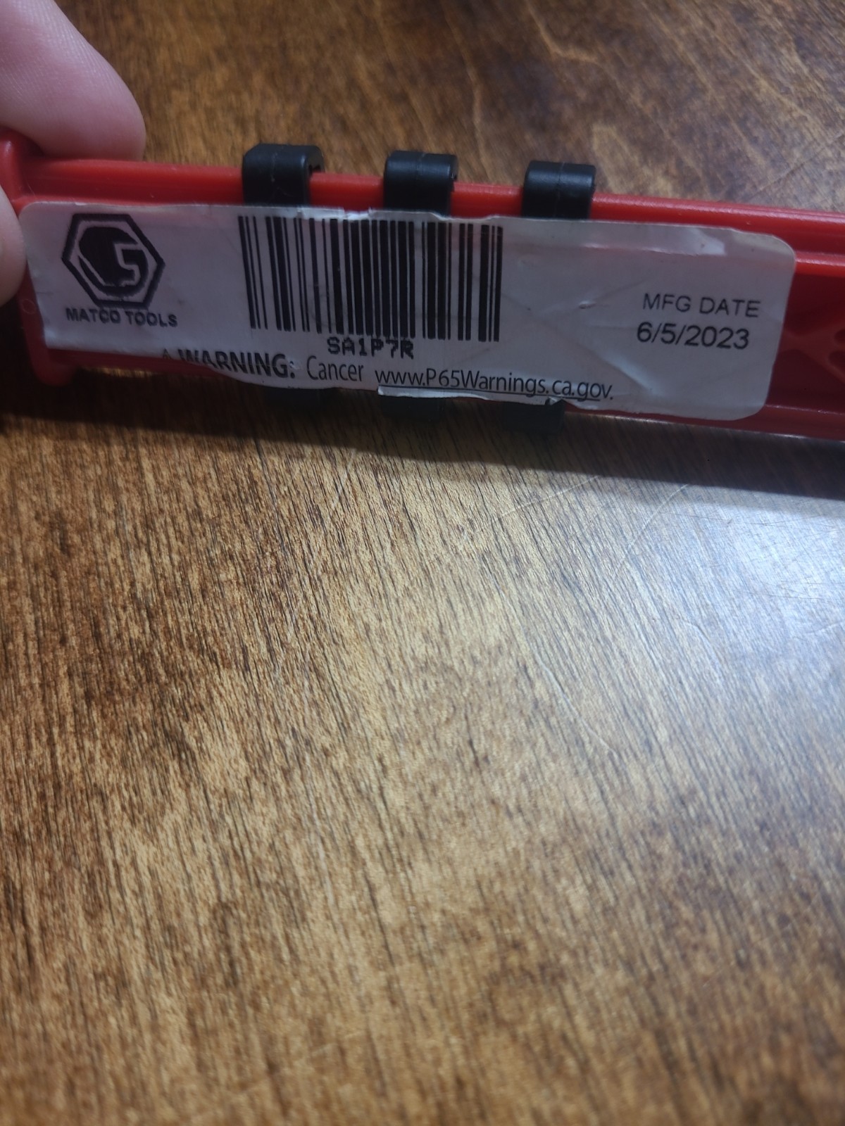 Matco Tools SA1P7R 6-piece, 1/4″ drive Phillips screwdriver bit socket set