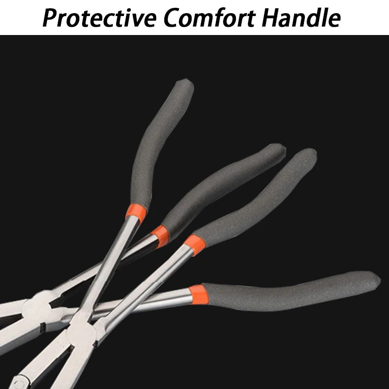 13 Inches Long Nose Pliers Professional Double Joint Flat Nose Pliers Tools