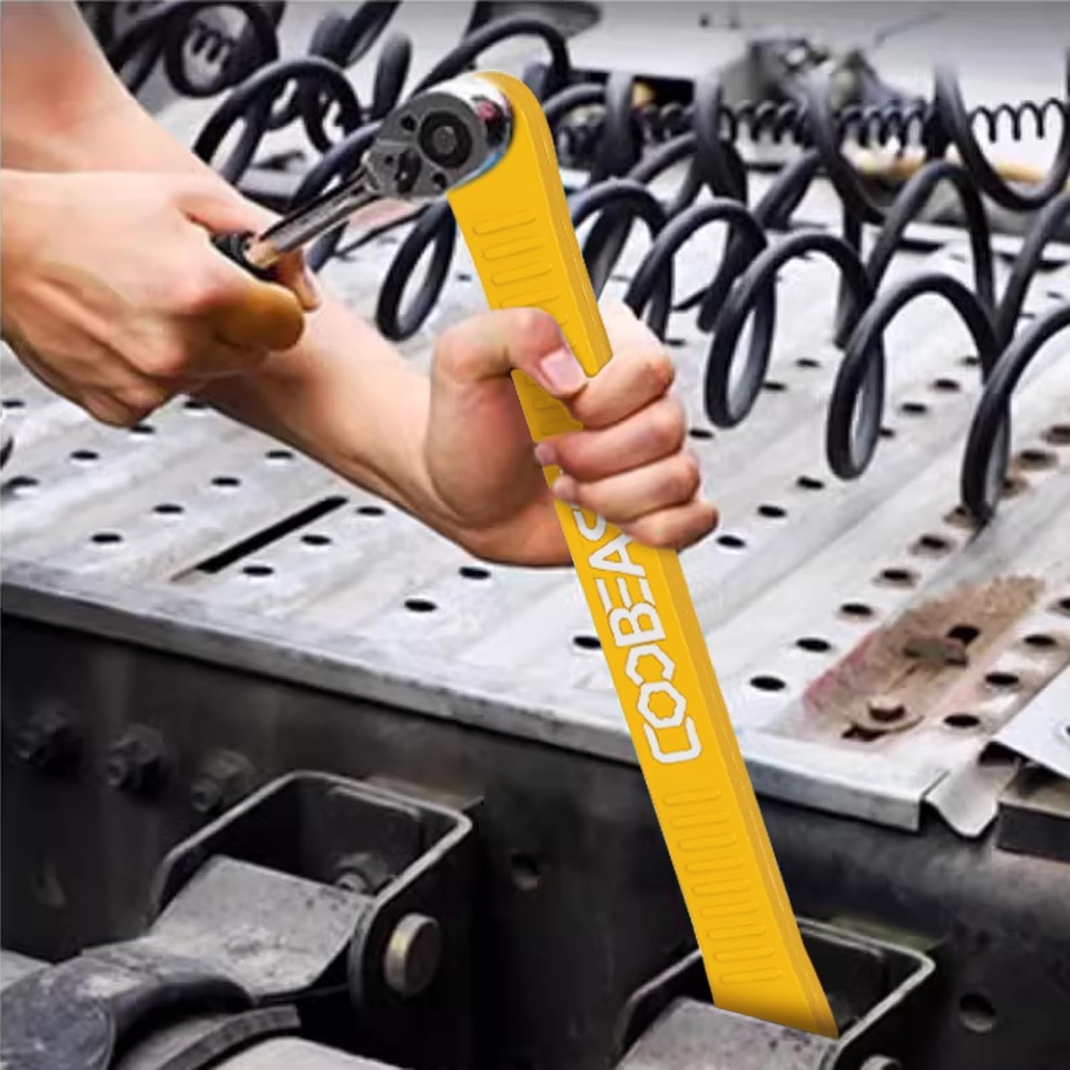 Yellow Offset Extension Wrench Tool – Compact & Versatile for Tight Spaces