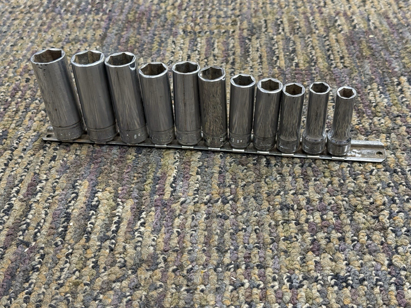 🇺🇸 Snap On Tools USA 9mm- 19mm Metric 3/8″ Drive DEEP Socket Set Lot 6 PT