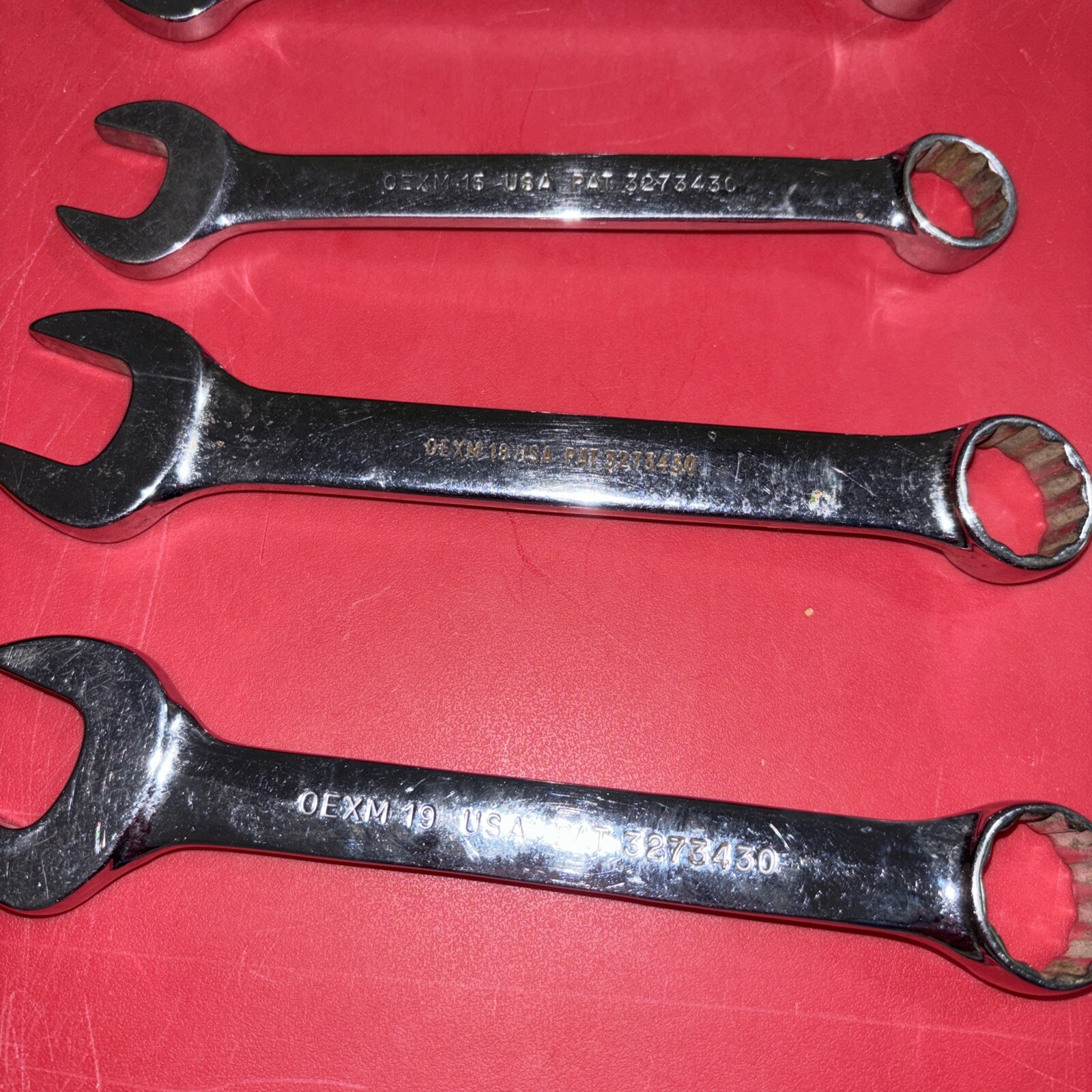 SNAP ON OEXM-SERIES 8-Pc 12-Pt. Metric Flank Drive® Combination Wrench