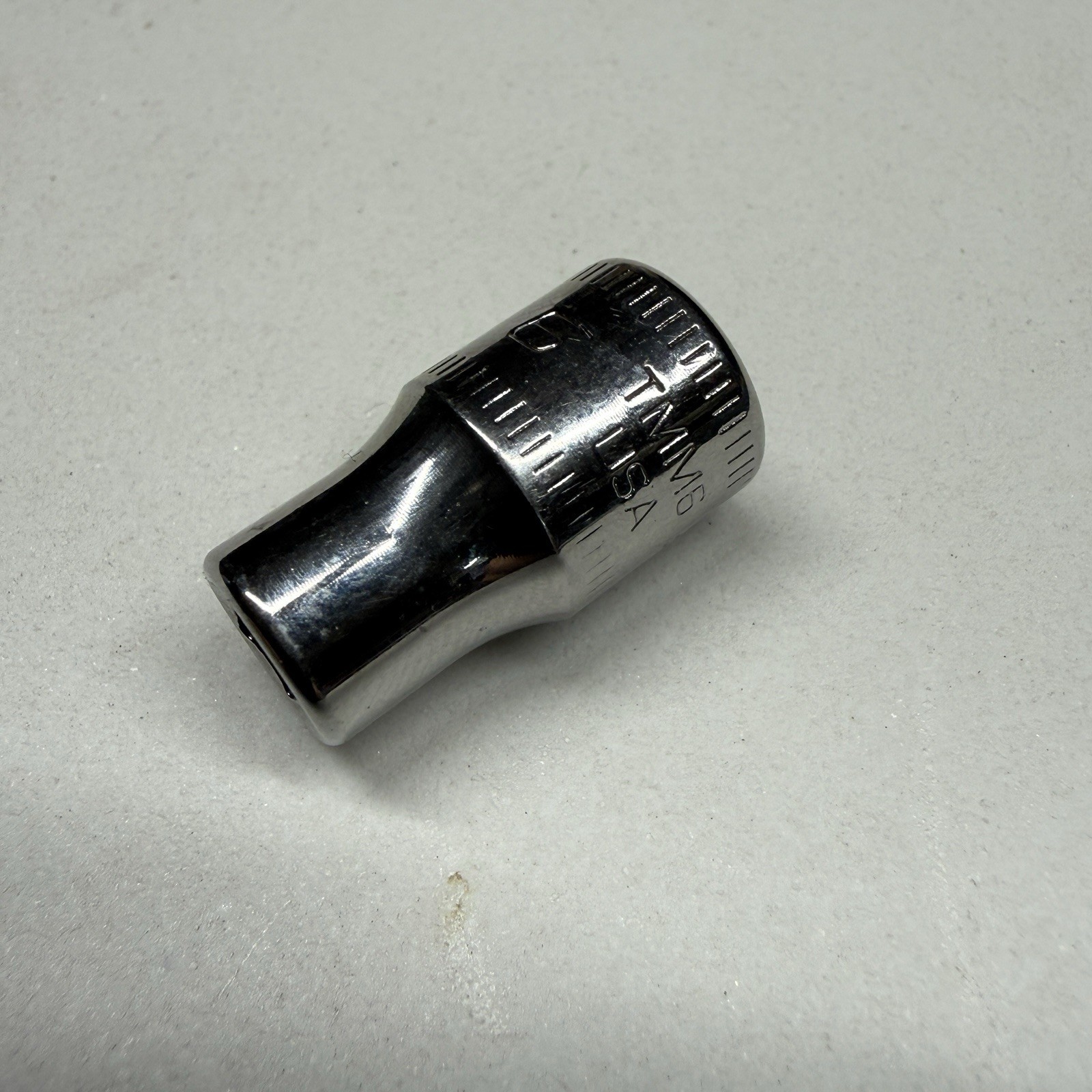 Snap-on Tools TMM6 6mm Metric Flank Drive Shallow Socket 1/4″ Drive 6 Point USA