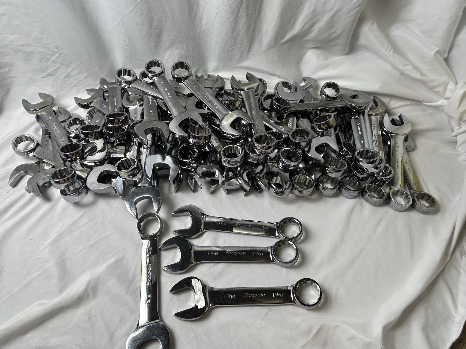 Snap-on Tools USA 1-3/16″ SAE SHORT Chrome 12PT Combo Wrench OEX380B 1 Per Order