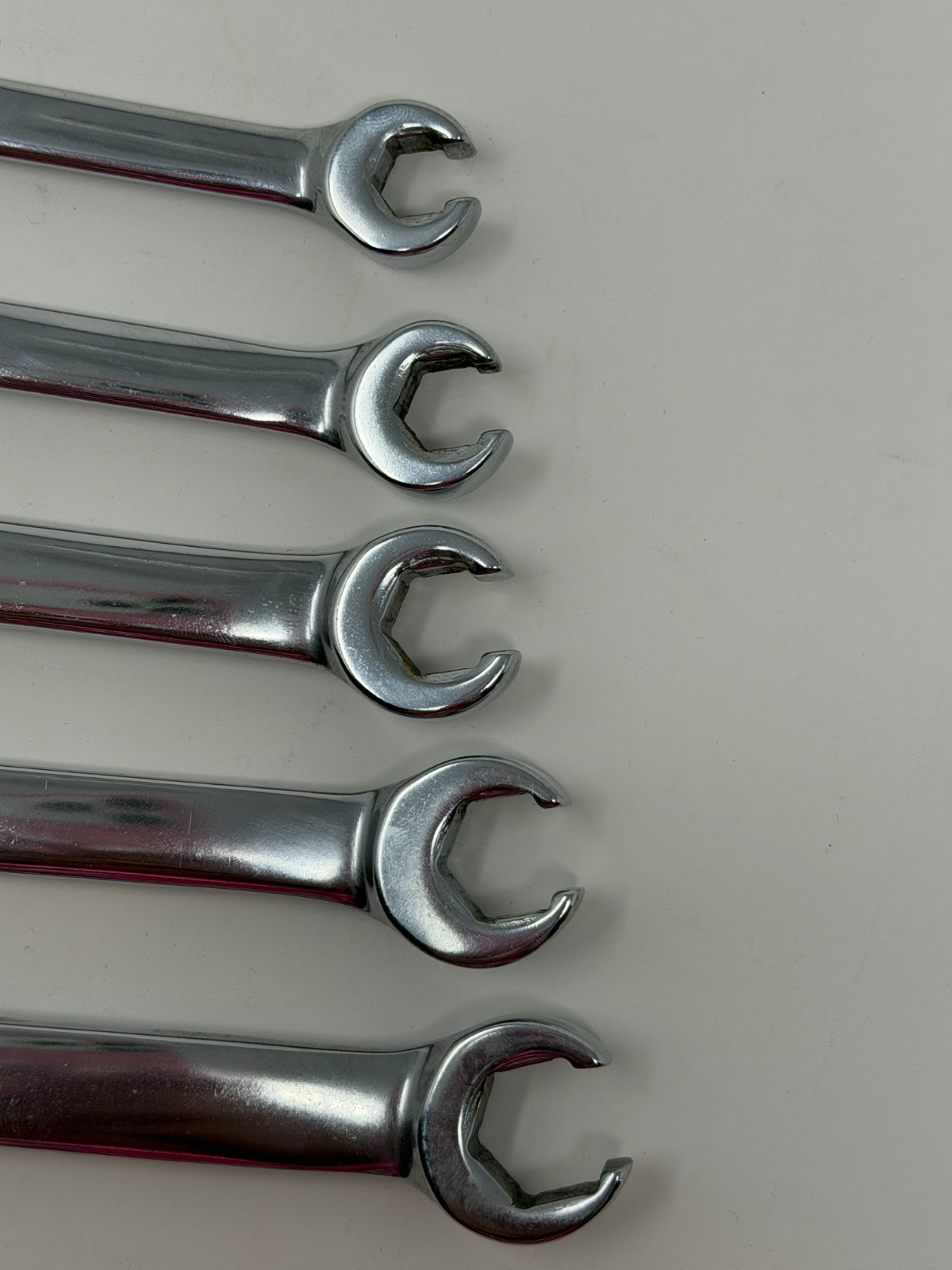 VTG Set of 5 Snap-On Flare Nut/Open End Wrenches RXS 3/8″ – 5/8″ SAE Made in USA