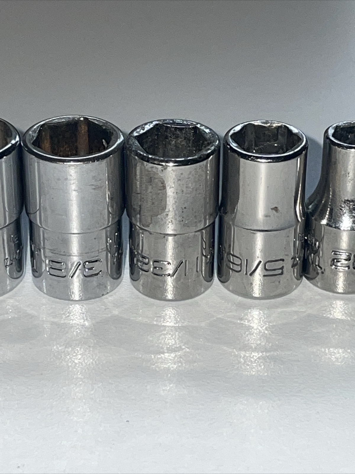 Snap-on 7 Piece 1/4″ Drive Shallow 6 Point Socket Set TM6, TM7, TM10 11 12 14 16