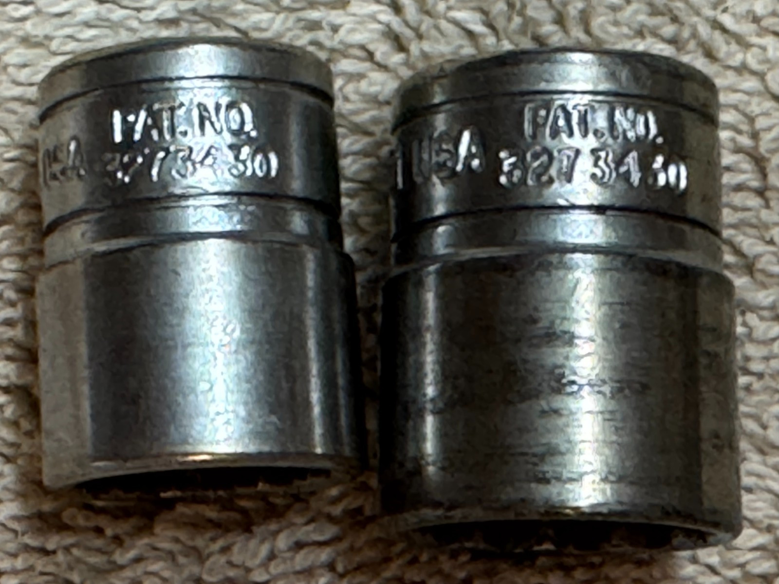 Snap On 3/8″ Drive 12PT SAE Shallow Chrome Sockets F161 1/2″ and F181 9/16″