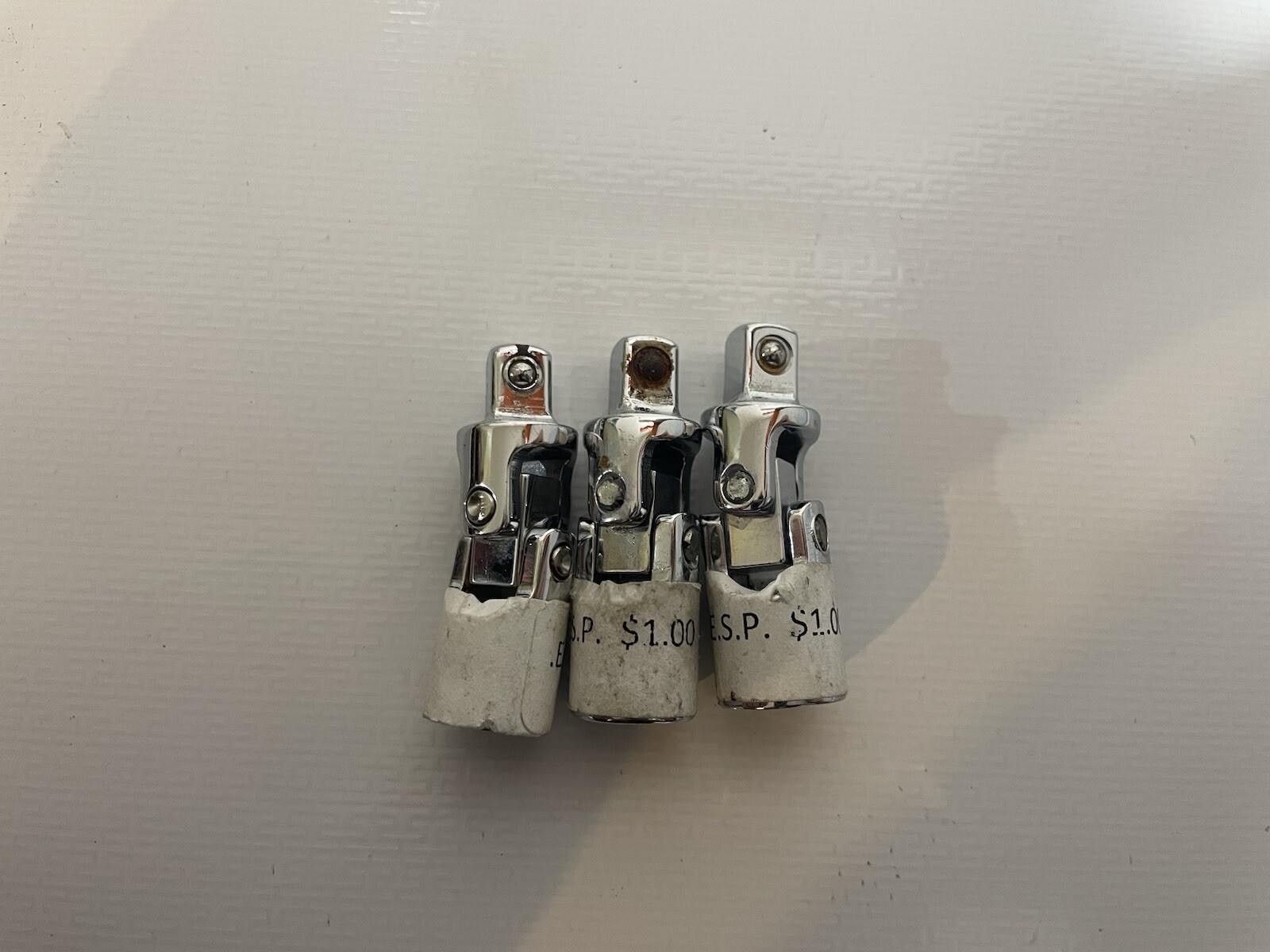 Set Of 3 Wright 1/4 Drive Universal Swivel Adapter USA