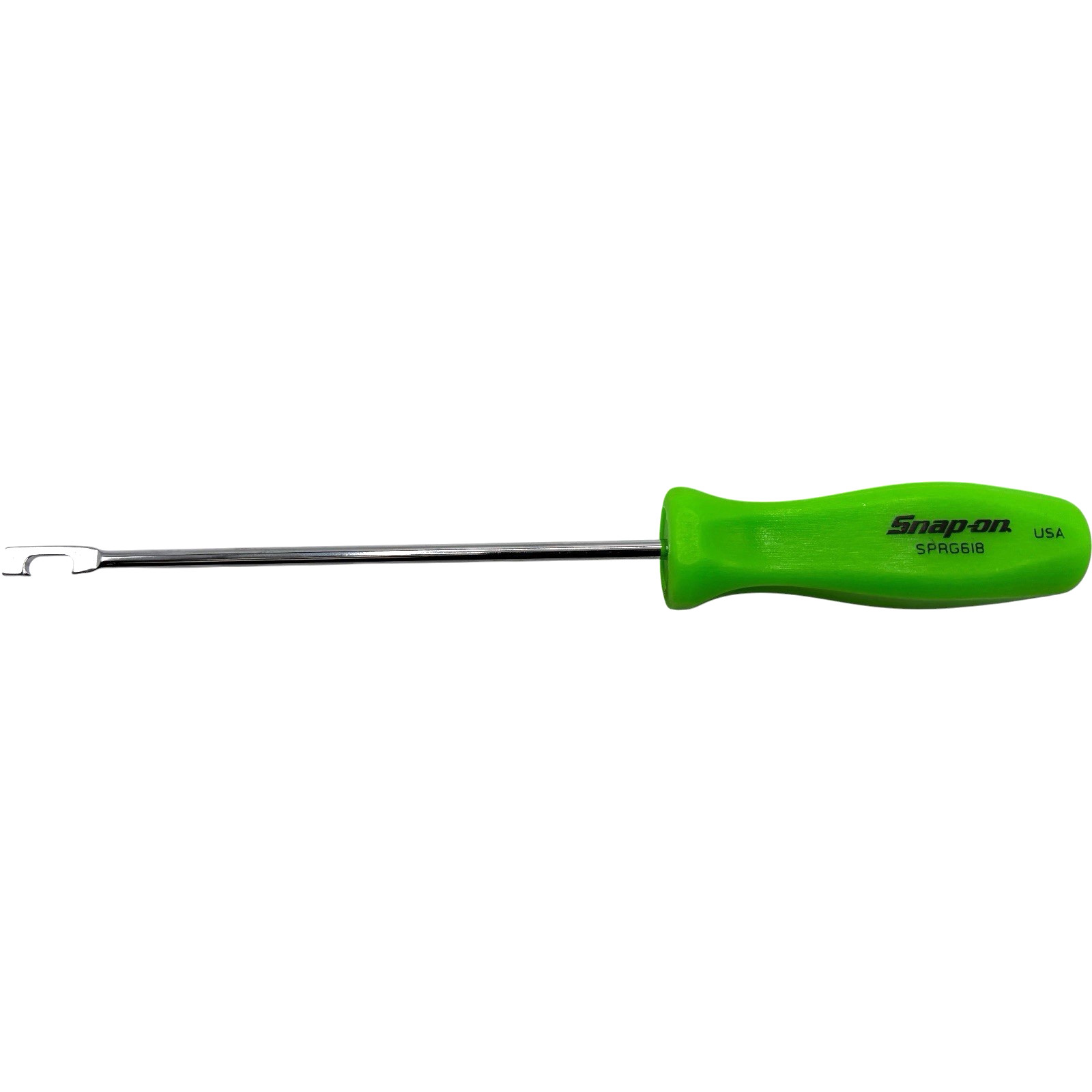 Snap On Tools Push Pull Spring Tool Groove Green SPRG618G 6 Inch Shaft