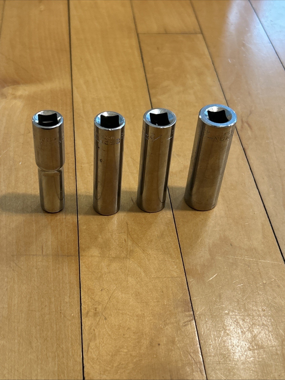 Craftsman EE Series Deep Well Sockets 12 Pt. 3/8″Dr. – 3/8″, 7/16″, 1/2″ 9/16″