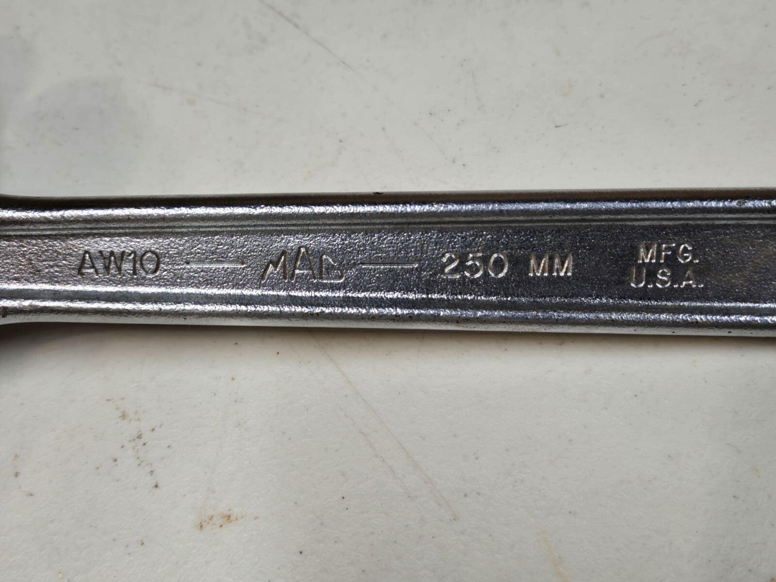 Vintage Mac Tools AW10 10”/250mm Adjustable «Crescent» Wrench Made In USA