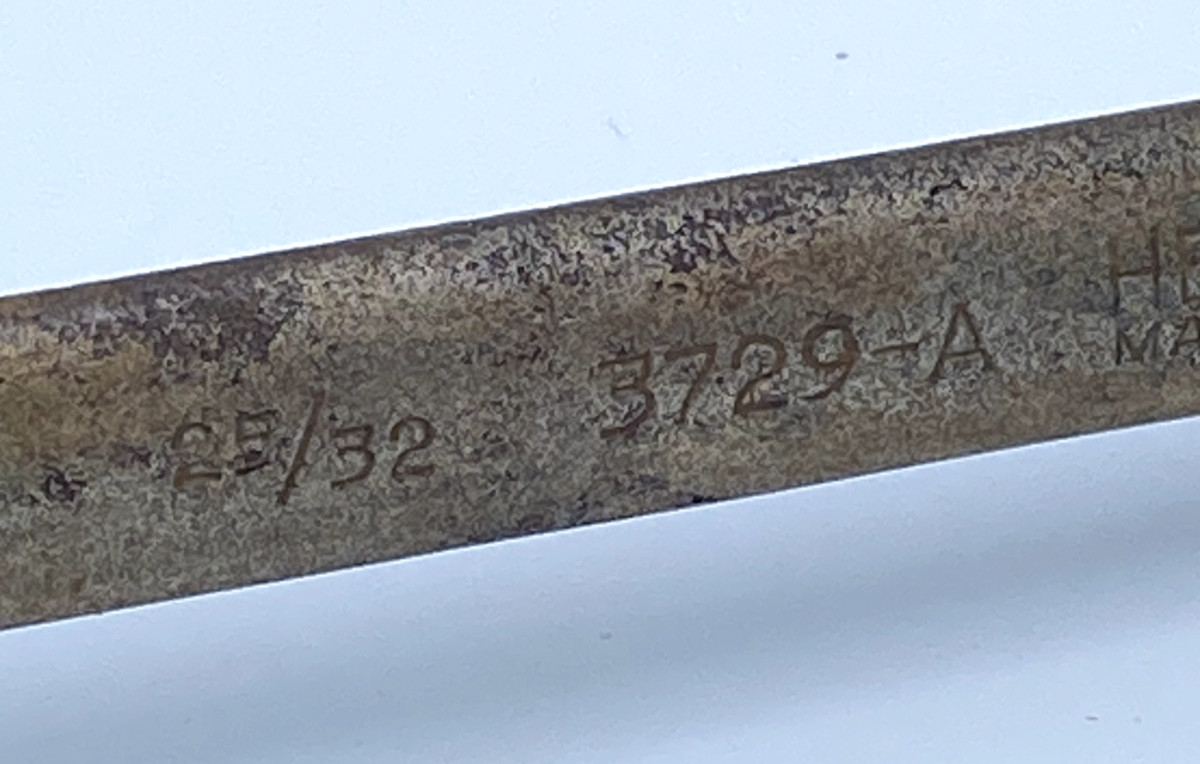 Herbrand 3729-A 25/32 in x 3/4 in Offset 12 Point Double End Box Wrench VTG