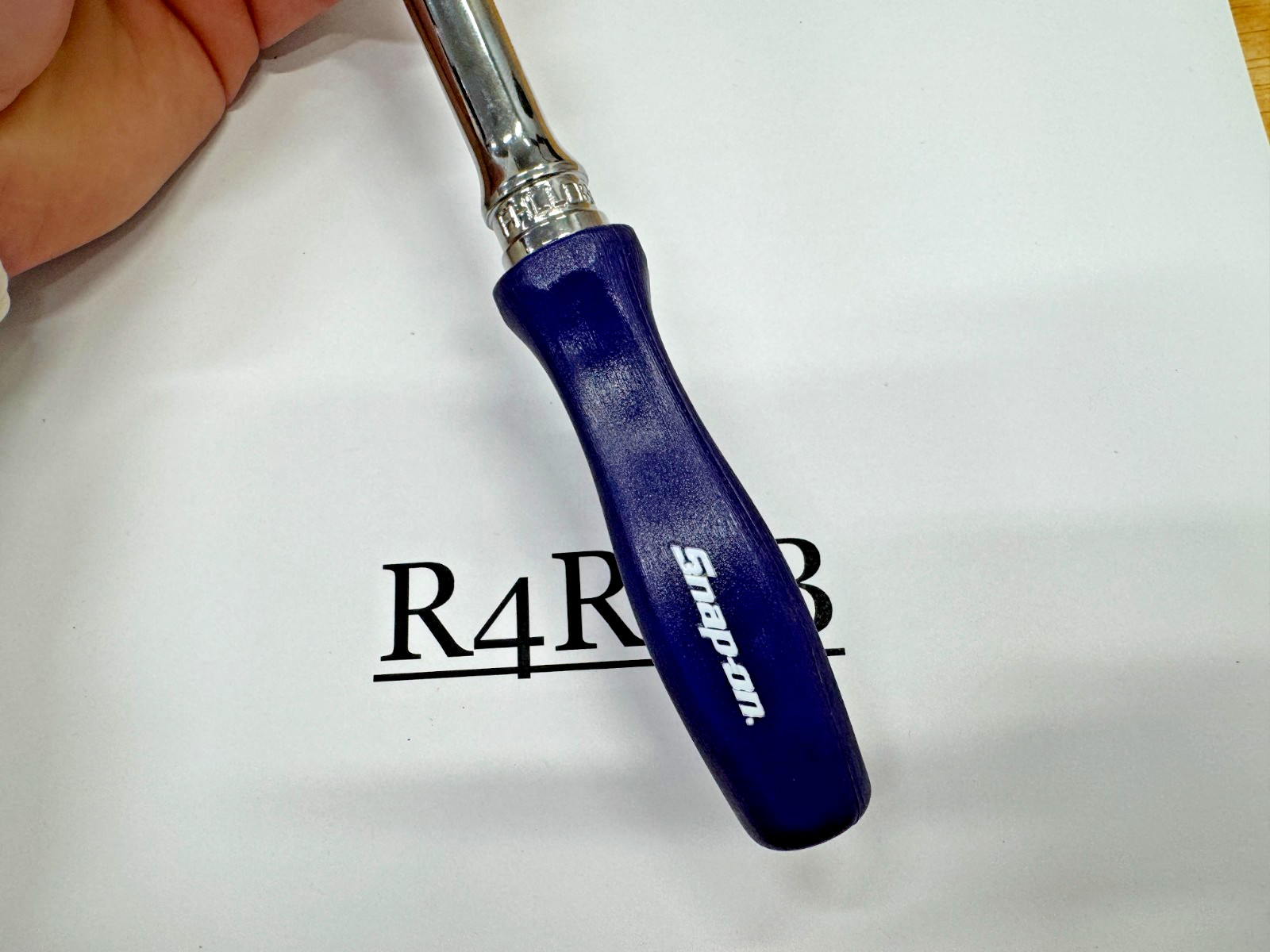 Snap-on Tools USA DARK PURPLE 3/8″ Drive Hard Grip Extra Long Ratchet FHLLD80DP