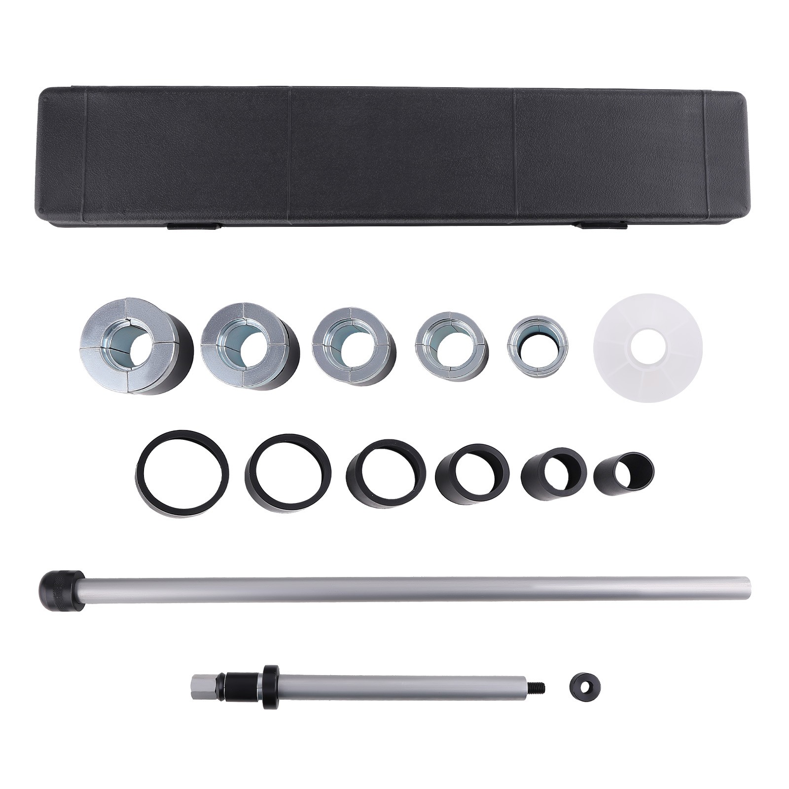 Universal Camshaft Cam Bearing Install Removal Tool Assembly with Carry Case