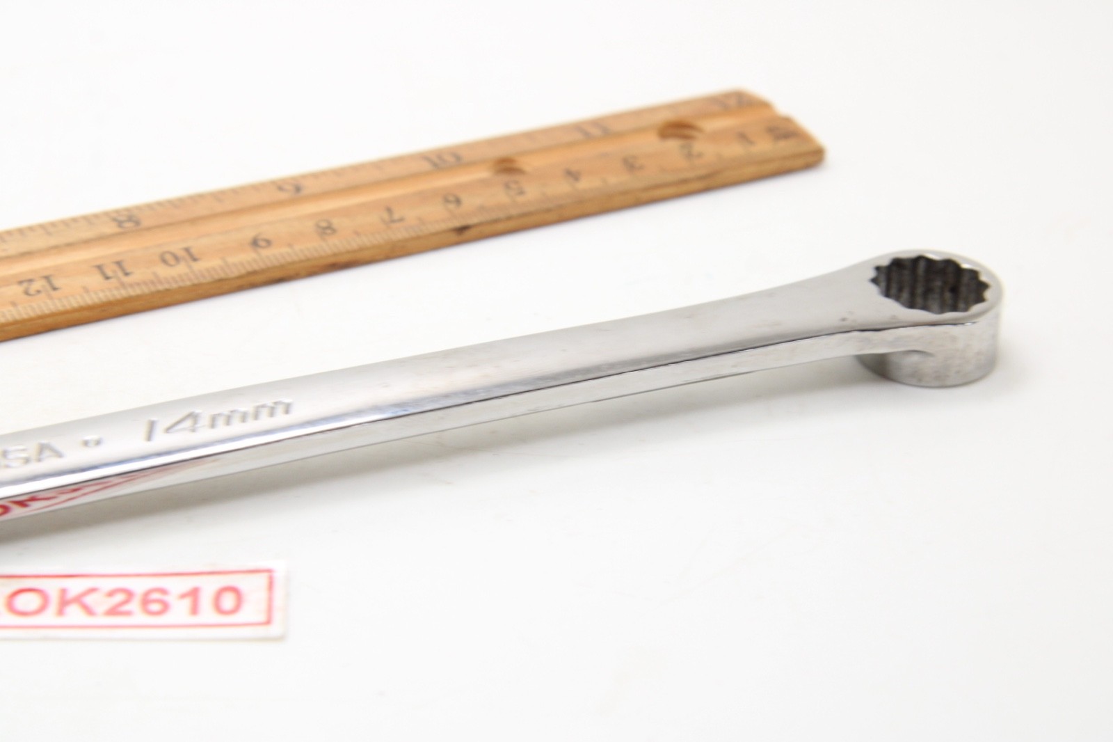 Snap-on XDHFM1314 13x14mm 12 Pt. Metric 0° Offset Box Wrench 11″ Long USA